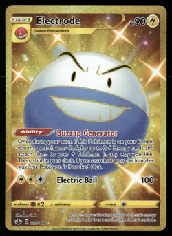 Electrode 222/198 Secret Rare Chilling Reign Pokemon NM - Image 1