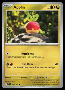 Applin 138/191 Common Surging Sparks Pokemon Near Mint - Image 1