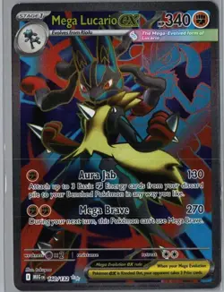 Mega Lucario ex 160/132 Ultra Rare Mega Evolution Pokemon Near Mint - Image 1