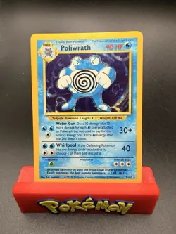 Pokemon Poliwrath 13/102 Rare Holo TCG VTG WOTC Base Set 1999 MP - Image 1
