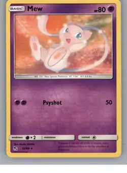 Mew 32/68 Rare Hidden Fates Pokemon Near Mint - Image 1