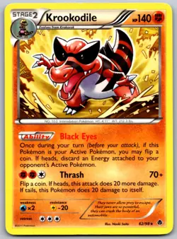 Krookodile 62 R Emerging Powers Pokemon NM/M - Image 1