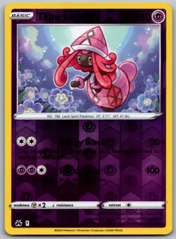 Tapu Lele 064 REVERSE HOLO R Crown Zenith Pokemon NM - Image 1