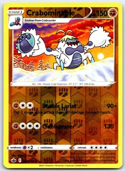Crabominable 085 UC Chilling Reign Pokemon Reverse Holo NM/M - Image 1