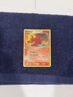 Pokemon TCG Magcargo 37/107 EX Deoxys Holo Stamped Rare English 2005 - Image 2
