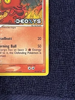Pokemon TCG Magcargo 37/107 EX Deoxys Holo Stamped Rare English 2005 - Image 4
