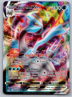 Kyurem VMAX 049/196 Holo VMAX Rare Lost Origin Pokemon Near Mint - Image 1