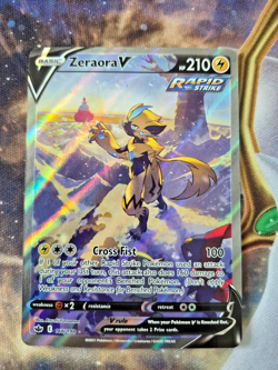 Pokemon Zeraora V (Alternate Full Art) 166/198 SV Chilling Reign Near Mint - Image 1