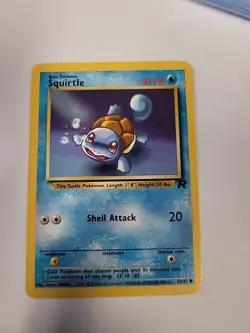 Pokemon TCG Squirtle Team Rocket 68 Regular Unlimited Common - Image 1