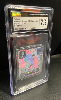 1998 Pokemon Super DX Amada #D77 Raichu Hyper Sticker CGC 7.5 - Image 1