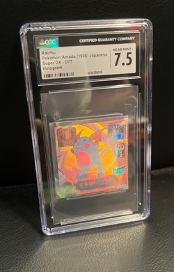 1998 Pokemon Super DX Amada #D77 Raichu Hyper Sticker CGC 7.5 - Image 2