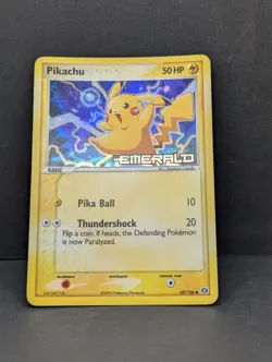 Pikachu 60/106 EX Emerald Reverse Holo Rare Pokemon TCG Nintendp LP+ - Image 3