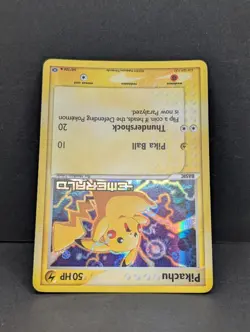 Pikachu 60/106 EX Emerald Reverse Holo Rare Pokemon TCG Nintendp LP+ - Image 4