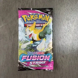 Fusion Strike Booster Pack Pokemon Sword & Shield Factory Sealed English 1 Pack 820650809163 - Image 1