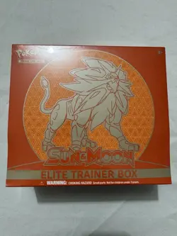 Pokemon Sun and Moon Base Set ETB Solgaleo Elite Trainer Box 2018 Sealed N732 - Image 1