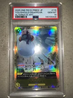 You Should Disappear Enel One Piece JP Alternate Art PSA 10 Gem Mint - Image 1