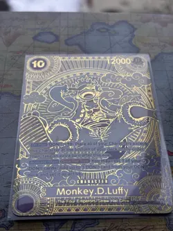 One Piece TCG Monkey D. Luffy Op05-119 SEC English Gold Foil High Quality Proxy - Image 2