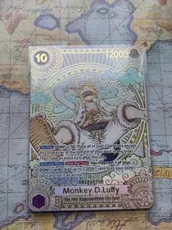 One Piece TCG Monkey D. Luffy Op05-119 SEC English Gold Foil High Quality Proxy - Image 3
