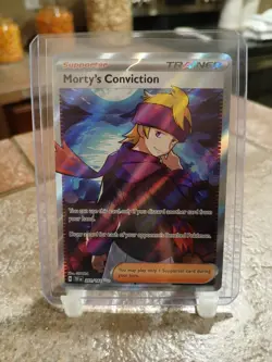 Pokemon TCG Morty's Conviction 201/162 Temporal Forces Ultra Rare Full Art - Image 1