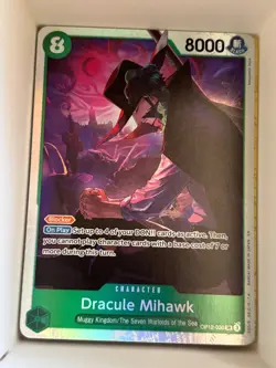 OP12-030 Dracule Mihawk English SR One Piece TCG Card Game - Image 1