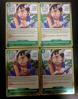 🔥 4x I Know You're Strong...!!! Playset R Carrying On His Will OP13-040 NM Eng - Image 1