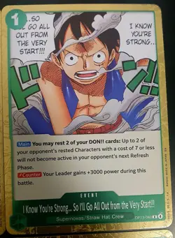 🔥 4x I Know You're Strong...!!! Playset R Carrying On His Will OP13-040 NM Eng - Image 2
