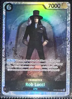 BANDAI ROB LUCCI OP03-092 SR One Piece TGC OP03 ENGLISH NM/MINT - Image 1