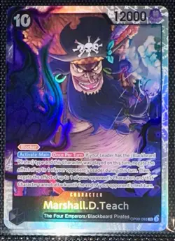 BANDAI MARSHALL.D.TEACH OP09-093 SR One Piece TGC OP09 ENGLISH NM/MINT - Image 1