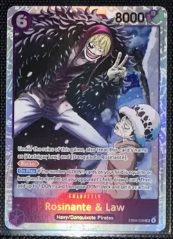BANDAI ROSINANTE e LAW EB04-038 SR One Piece TGC EB04 ENGLISH NM/MINT - Image 1