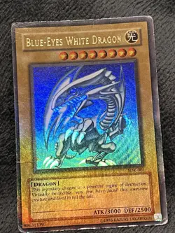 Yugioh! Blue-Eyes White Dragon SDK-001 Unlimited Ultra Rare MP Bleed Error - Image 3