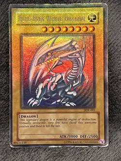 Yugioh! Blue-Eyes White Dragon SDK-001 Unlimited Ultra Rare MP Bleed Error - Image 5