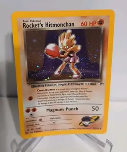 Swirl! Pack Fresh Rocket's Hitmonchan 11/132 Gym Heroes Pokemon TCG Holo Rare NM - Image 4