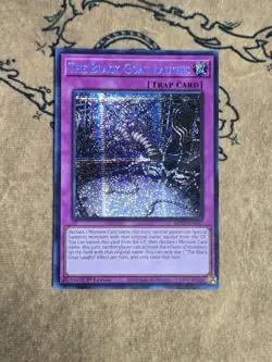 Yugioh The Black Goat Laughs MP25-EN057 1st Edition Prismatic Secret Rare NM - Image 1