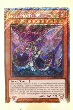 Yugioh! 1x Infernoid Devyaty RA04-EN248 Platinum Secret Rare 1st Ed NM - Image 1
