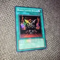 Yu-Gi-Oh! Black Luster Ritual TCG Card SYE-025 Super Rare Holo Unlimited Edition - Image 1
