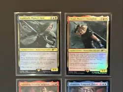 MTG Magic Final Fantasy Costco Promo 4 Card Set Sephiroth Cloud Ultimecia - Image 2