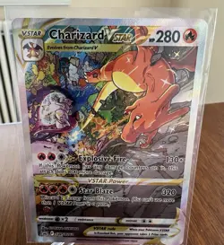Pokemon TCG Charizard VSTAR SWSH262 Black Star Promo Card Mint Condition - Image 1
