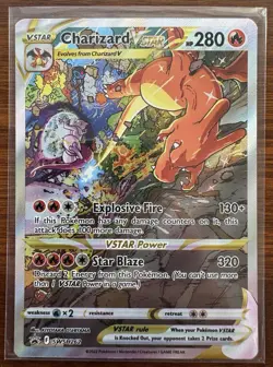 Pokemon TCG Charizard VSTAR SWSH262 Black Star Promo Card Mint Condition - Image 3