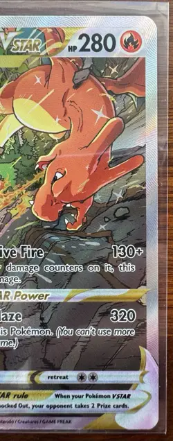 Pokemon TCG Charizard VSTAR SWSH262 Black Star Promo Card Mint Condition - Image 4