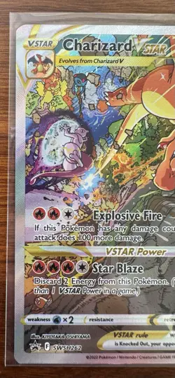 Pokemon TCG Charizard VSTAR SWSH262 Black Star Promo Card Mint Condition - Image 5