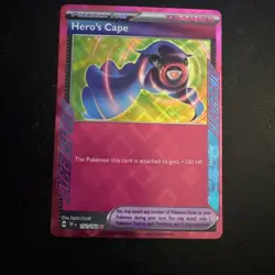Heros Cape 152/162 Temporal Forces Ace Spec Rare Holo Card Pokemon - Image 1