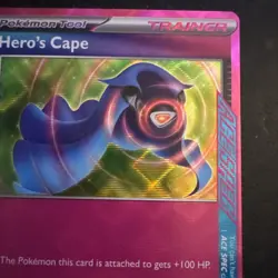 Heros Cape 152/162 Temporal Forces Ace Spec Rare Holo Card Pokemon - Image 4