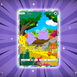 Ditto #247 Illustration Rare Pokemon TCG Pocket Genetic Apex Holo Card - Image 1