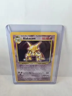 Pokemon Trading Card Alakazam Holo 1/102 - Image 1