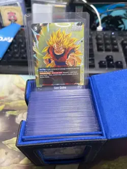 PU Leather Trading Card Deck Box - Holds 120+ Cards, Magnetic Lid, MTG Yugioh Po - Image 5