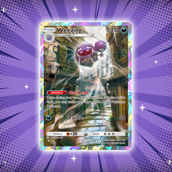 Weezing #243 Illustration Rare Pokemon TCG Pocket Genetic Apex Holo Card - Image 1