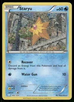 Staryu 004/034 Classic Collection Holo NM Pokemon Trading Card Game Classic - Image 1