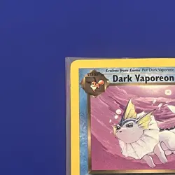 1st Edition Dark Vaporeon 45/82 Team Rocket Regular Pokemon Card MP - Image 2