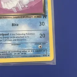 1st Edition Dark Vaporeon 45/82 Team Rocket Regular Pokemon Card MP - Image 4