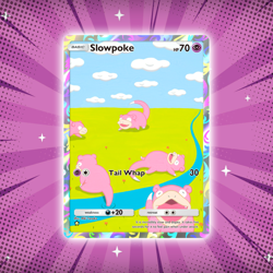 Slowpoke #237 Illustration Rare Pokemon TCG Pocket Genetic Apex Holo Card - Image 1